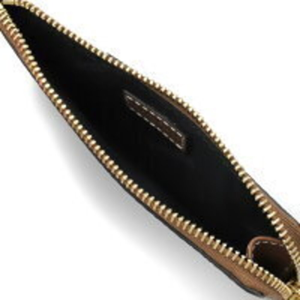 Burberry Brown Briar Wallet Somerset Multi Check Beige card
